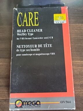 Omega Head Cleaner Wet/Dry Type (Black/Red)